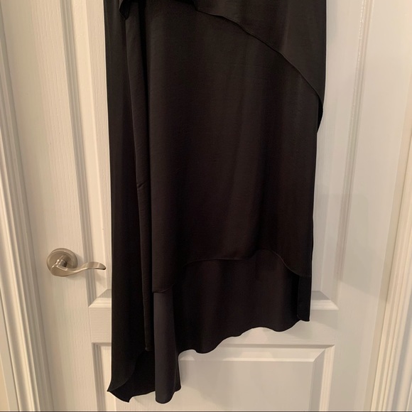 Black BCBG Max Azria asymmetrical Reese dress. - Picture 3 of 6